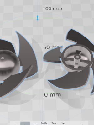 Repuesto 3D Turbina Secador de Pelo Gamma Eolic 2000