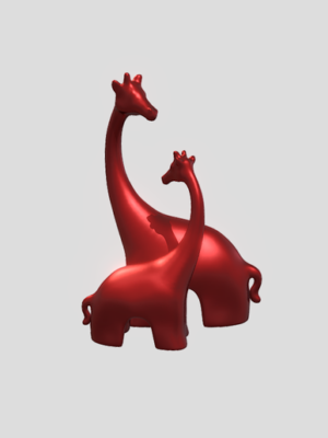 Estatua 3D Jirafas Decorativas - Decoración Hogar