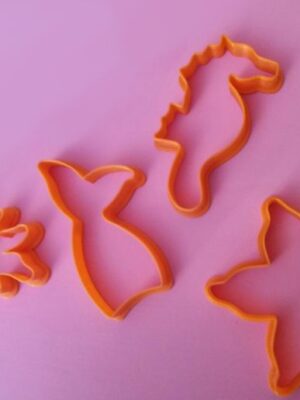 Cortadores de Galletas Animales del Mar (Kit) 3D
