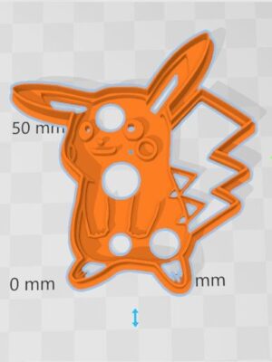 Cortador de Galletas Pikachu - Pokémon Chibi 3D (Gratis)