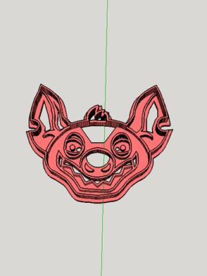 Cortador de Galletas Hiena Shenzi - El Rey León 3D
