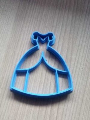 Cortadores de Galletas Vestido de Princesa (Kit) 3D