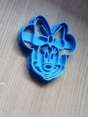 Cortador de Galletas Rostro de Minnie Mouse 3D