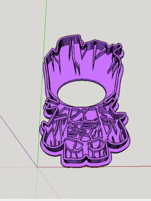 Cortador de Galletas Cuerpo de Groot (Marvel) 3D (Gratis)
