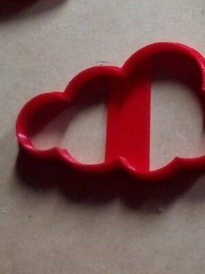 Cortador de Galletas Nube 3D