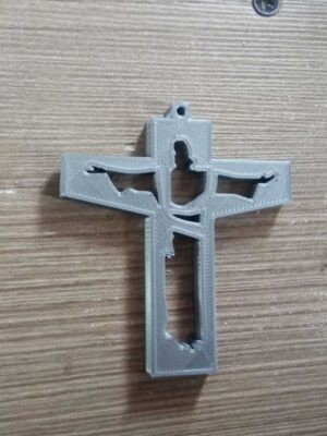 Cruz de Cristo con Bajorrelieve 3D