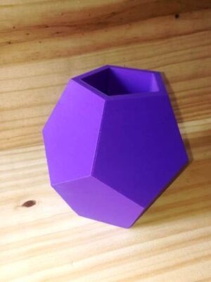 Maceta Geométrica Decaedro para Suculentas 3D