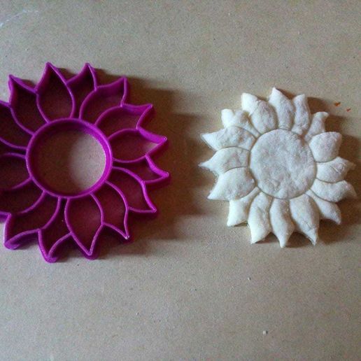 Cortador de Galletas Girasol 3D