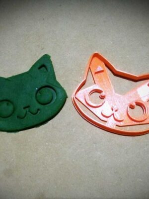 Cortador de Galletas Rostro de Gato 3D