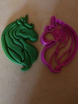 Cortador de Galletas Cabeza de Unicornio 3D