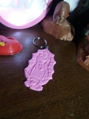 Llavero Virgencita Plis (Virgen Porfis Keychain) 3D