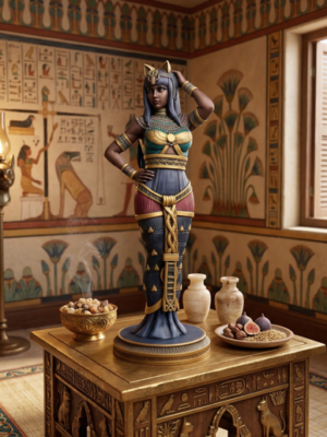 Estatua Diosa Bastet (Diosa Egipcia Bast) 3D