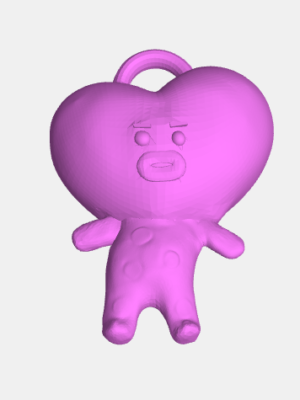 Llavero Cuerpo Completo TATA - BTS BT21 3D