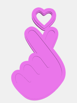 Llavero Mano de Amor K-Pop - BTS 3D