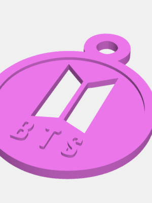 Llavero Logo de BTS 3D