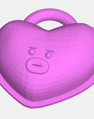 Llavero Cabeza de TATA - BTS BT21 3D