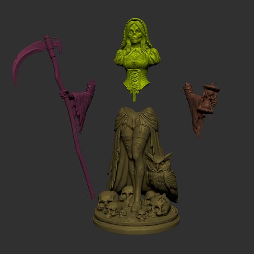 Estatua Santa Muerte Catrina (Alta Definición) 3D - Image 7