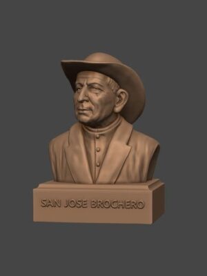Busto del Santo Cura Brochero 3D
