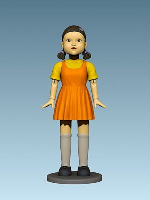 Estatua 3D Muñeca del Juego del Calamar - Young-hee Coleccionable