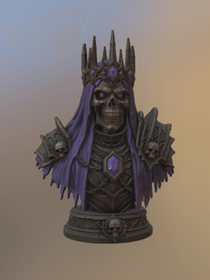 Busto Dark King (Fantasía Oscura) - Modelo 3D STL